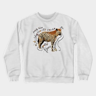 Spotted Hyaena Crewneck Sweatshirt